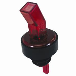 Ban-M Screened Pourer, red with black collar