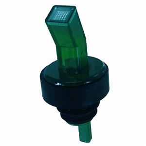 Ban-M Screened Pourer, green with black collar