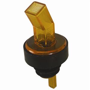Ban-M Screened Pourer, amber with black collar