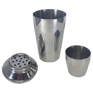 16 oz. 3-Piece Cocktail Shaker Set, Stainless Steel