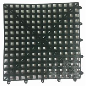 12" x 12" Interlocking Bar Mat Tile, Lime Green