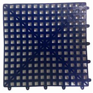 12" x 12" Interlocking Bar Mat Tile, Blue