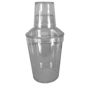 16 oz. 3-Piece Cocktail Shaker Set, Clear Plastic