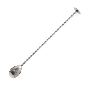 10-3/5" Bonzer Disc Muddler Bar Spoon, Polished Finish