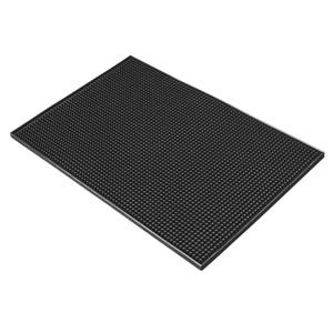18" x 12" Service Bar Mat, Rubber Black
