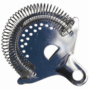 4-1/4" Cocktail Strainer, 1 Prong, Polished Finish