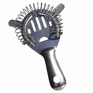 5-1/2" Cocktail Strainer, 2 Prong, Polished Finish