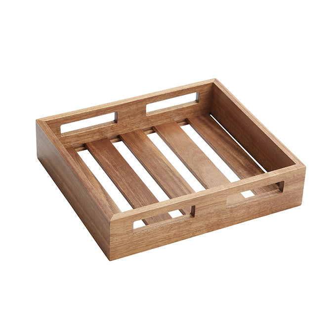11-1/4" Acacia Wooden Crate
