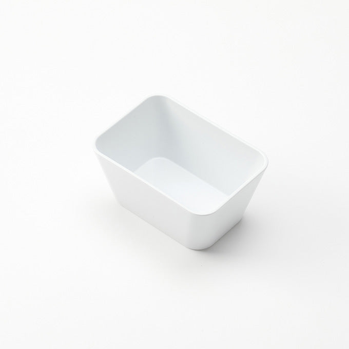 16 oz. White Rectangular ABS Plastic Bowl