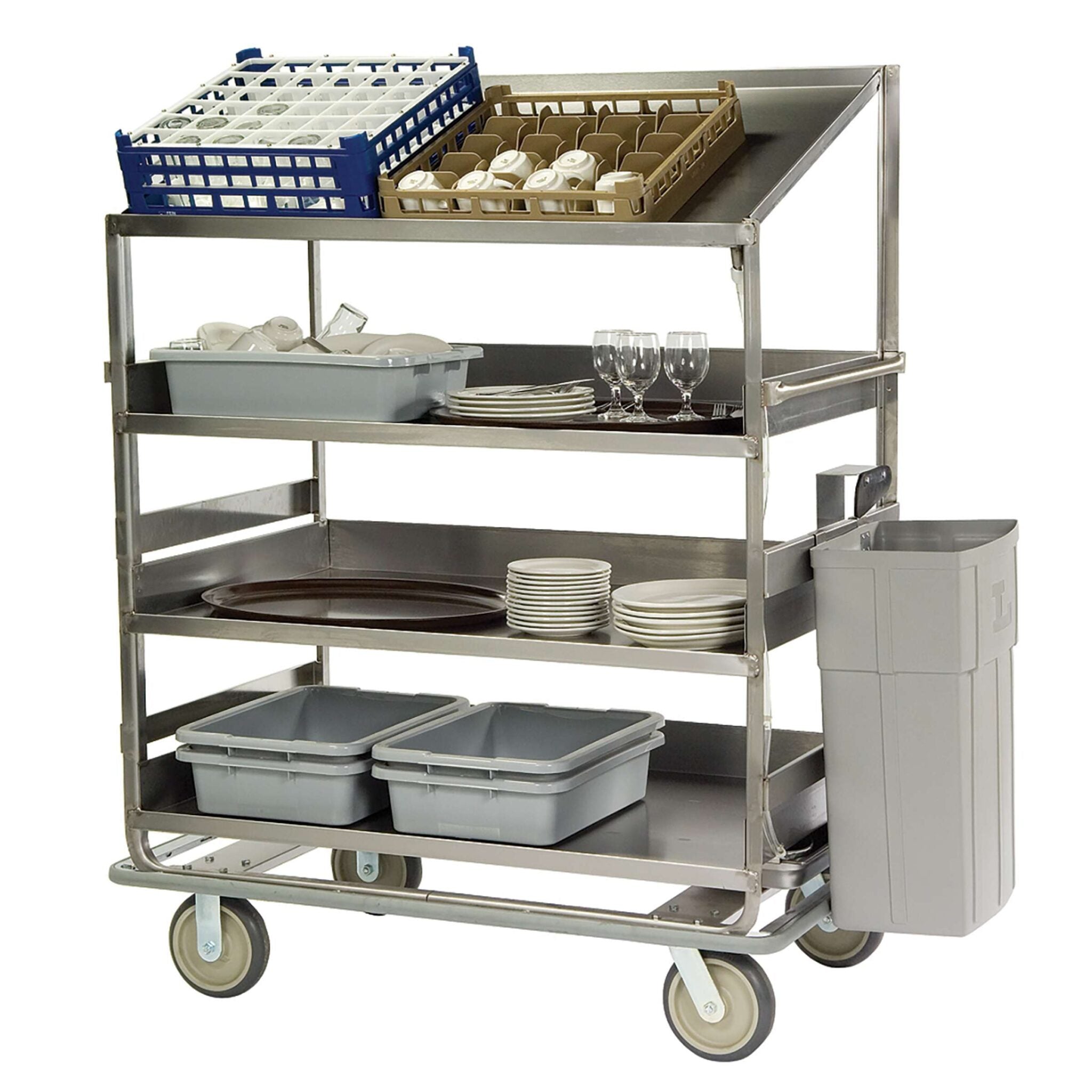 Soiled Dish Breakdown Cart, 1,000 lb. Capacity