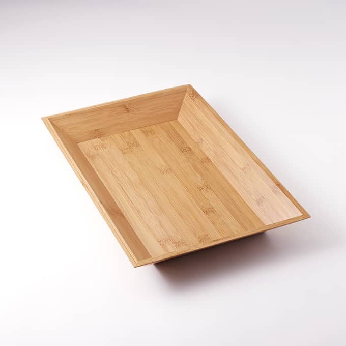 18"L x 12"W Rectangular Bamboo Tray