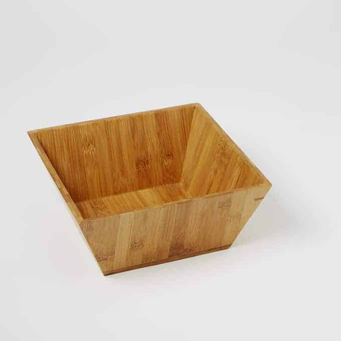 125 oz. Square Bamboo Bowl