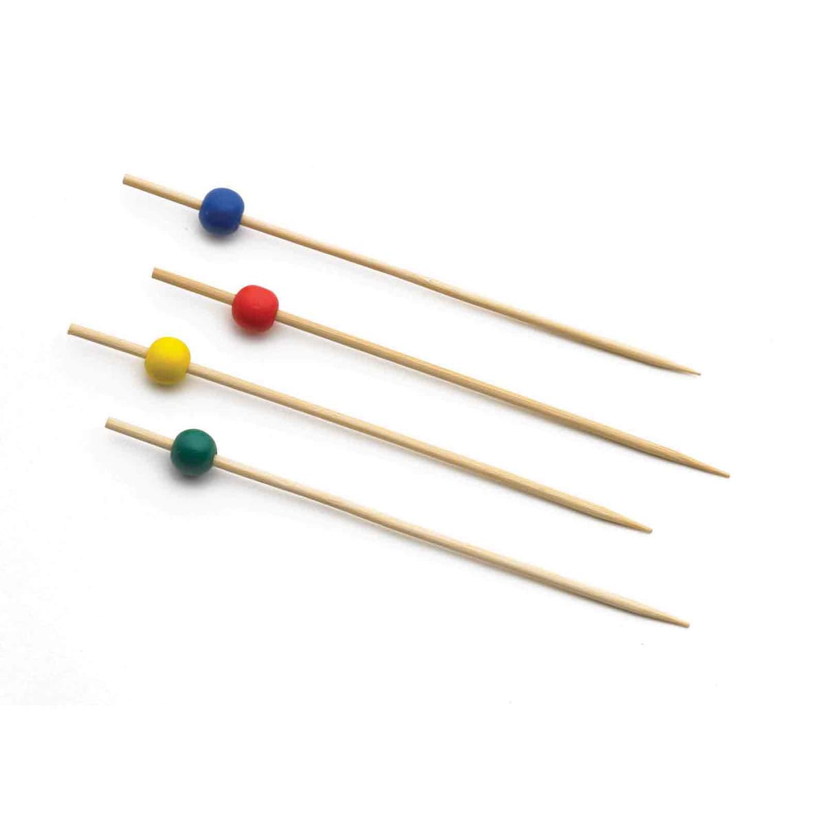 Cash & Carry Pick, 4-1/2", bamboo, assorted colors