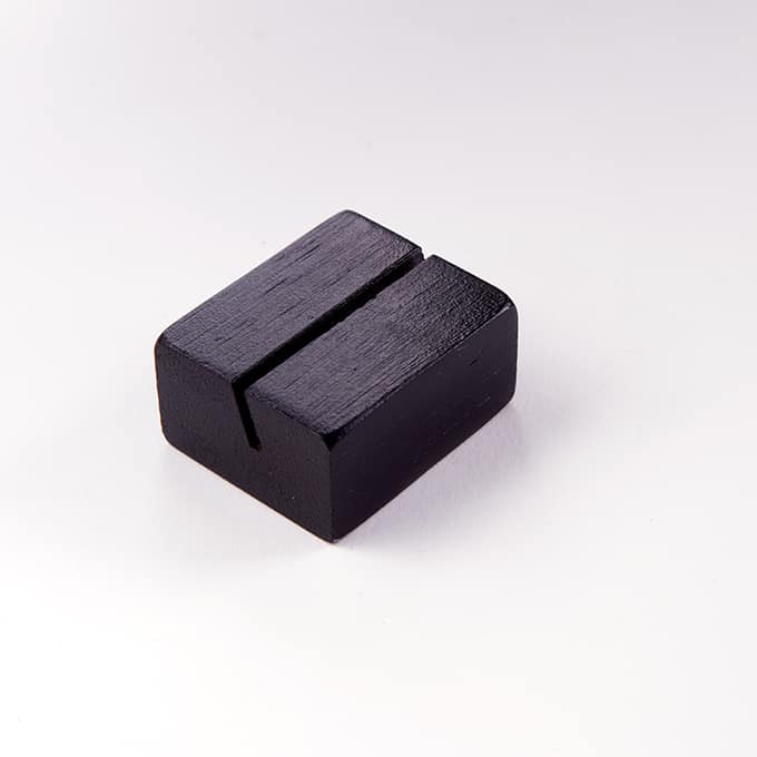 Card Holder, Bamboo, Black
