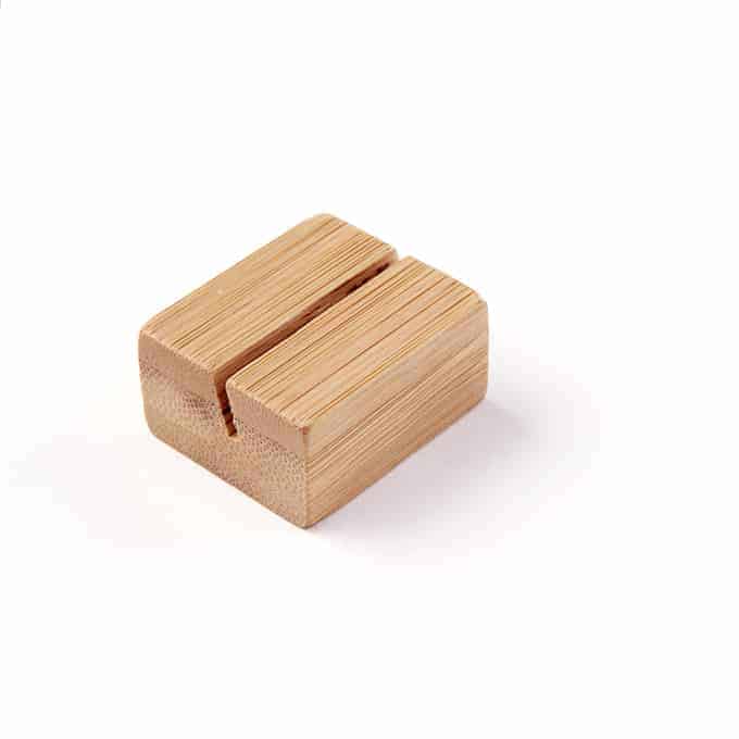 Card Holder, Bamboo, Natural