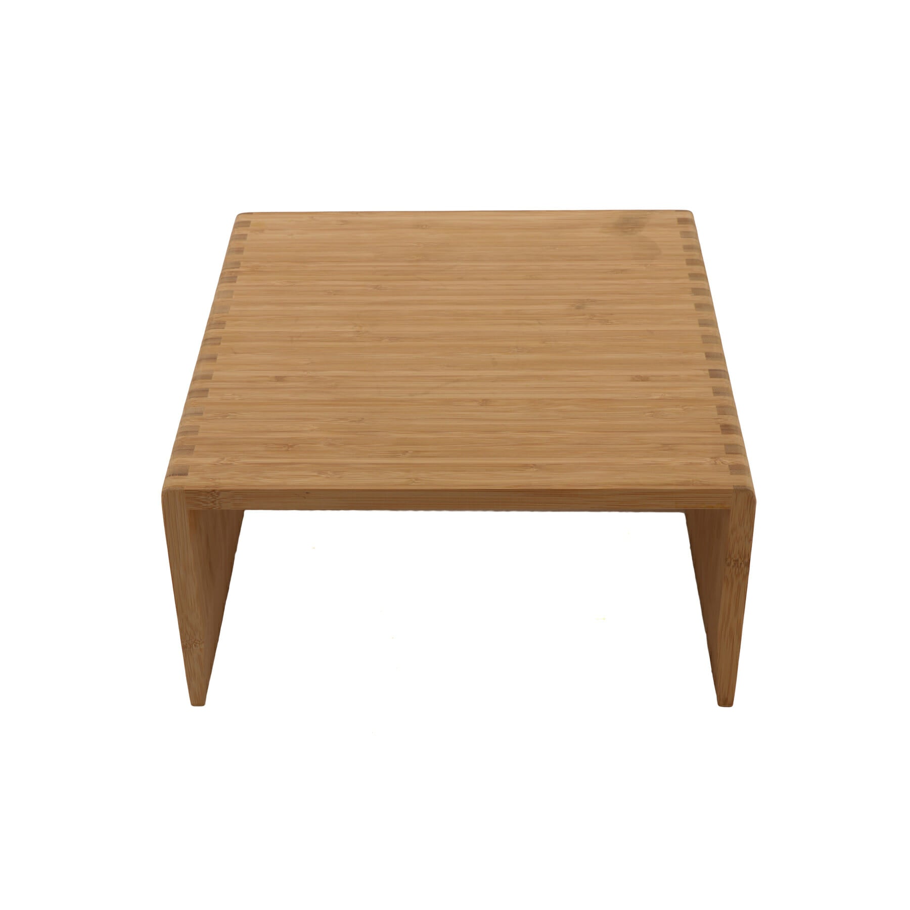 3-Piece Bamboo Riser Set, Natural, 8" Wide
