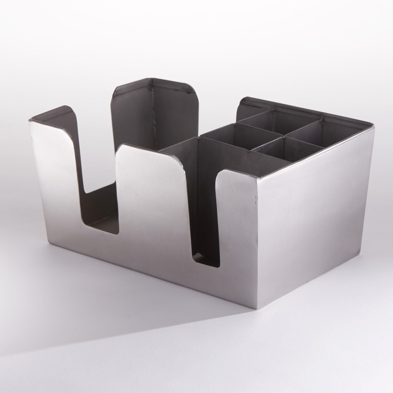 6-Compartment Bar Organizer, Stainless Steel