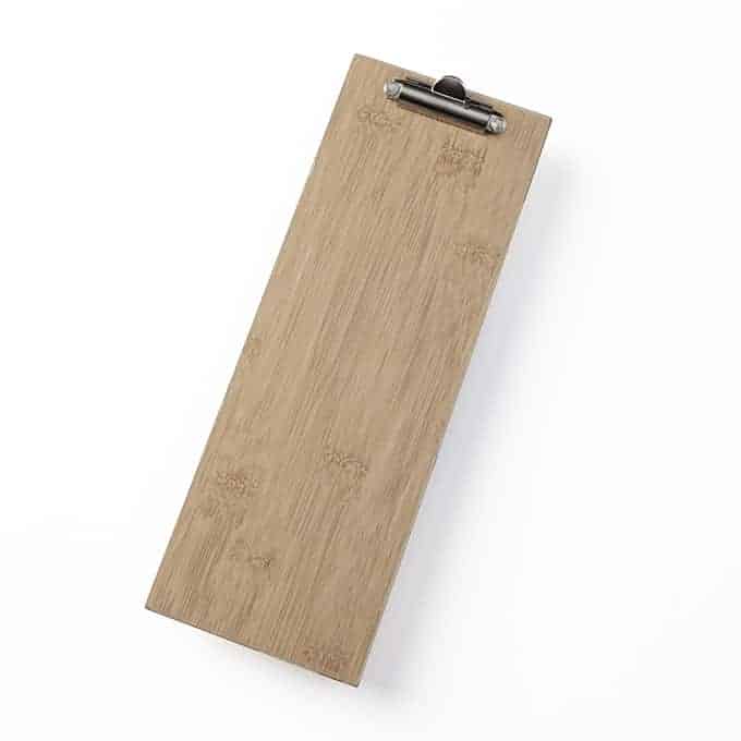 Bamboo Clipboard Menu Holder, 4-1/2" x 12-1/2"