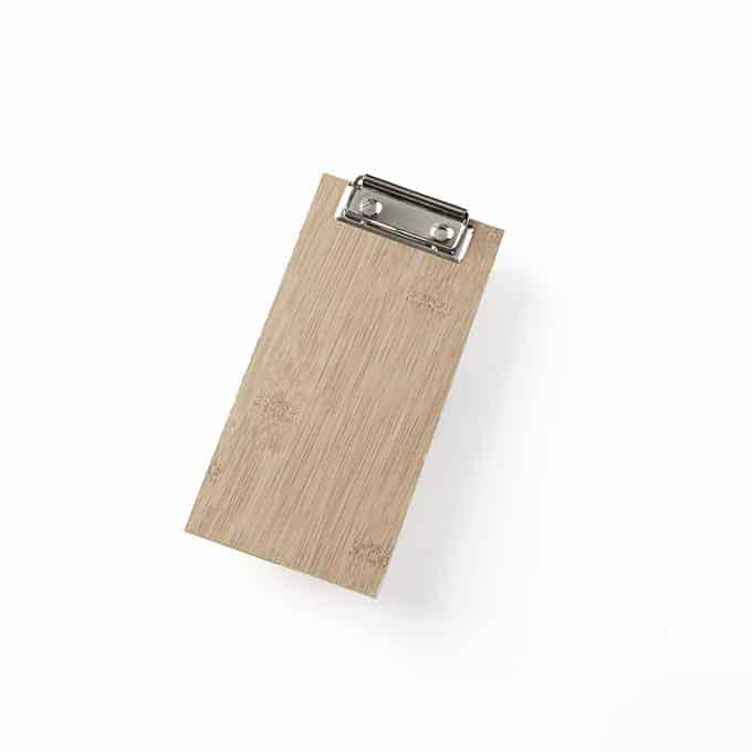 Bamboo Clipboard Menu Holder, 4" x 8"