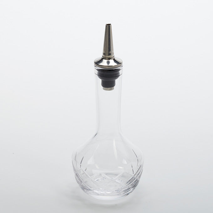 Glass Handcut Bitters Bottle, 4 oz.