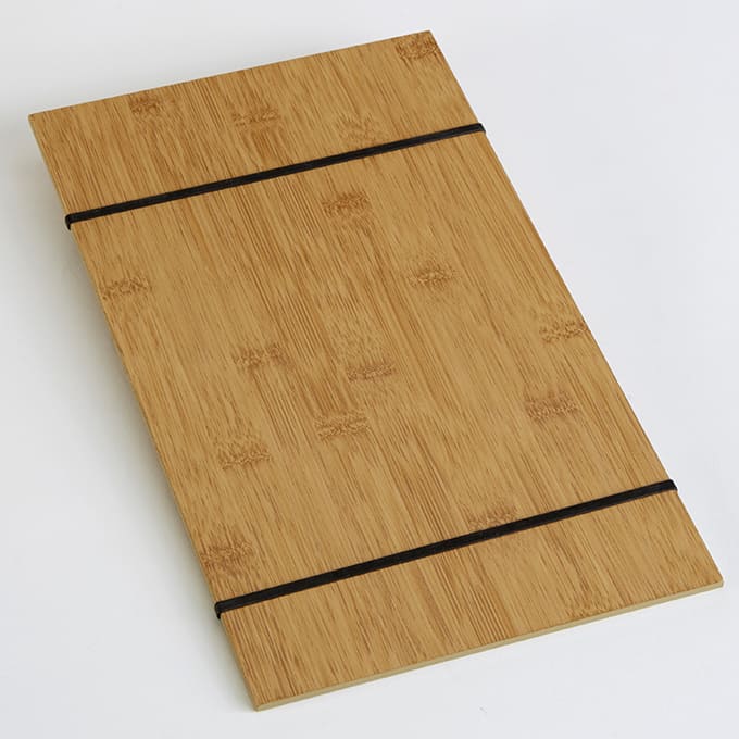 Bamboo Rubber Band Menu Holder, 9" x 15-1/2"