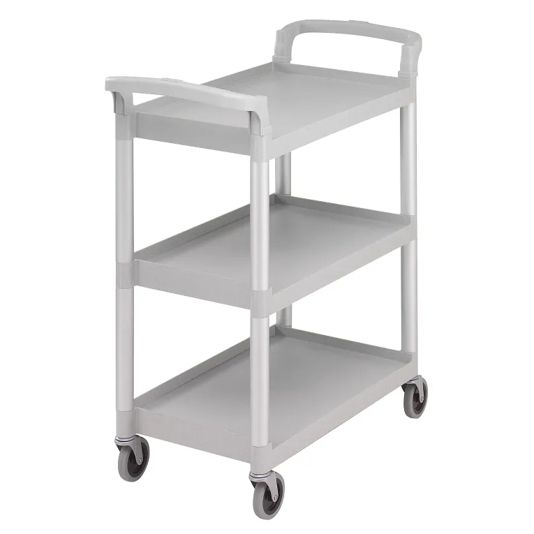 3-Shelf Service Cart, 300 lb. Capacity Speckled Gray