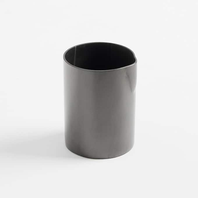 Creamer, 4 oz., Stainless Steel, Black