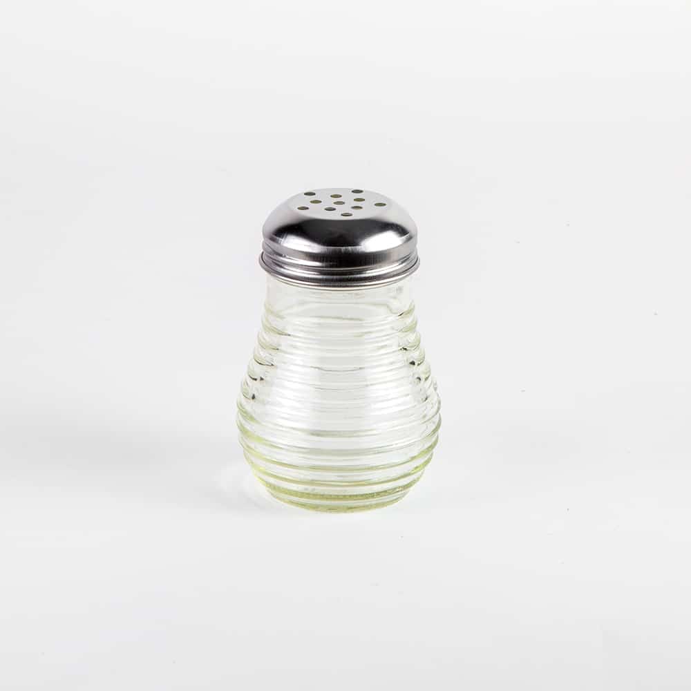 Fluted Glass Cheese Shaker, 6 oz.