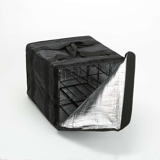 Deluxe Pizza Delivery Bag with Rack, 19" x 19" x 14", holds up to 6 boxes