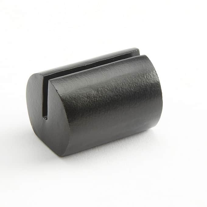 Card Holder, Aluminum, Cylinder, Black