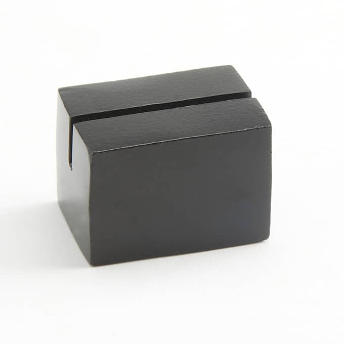 Card Holder, Aluminum, Rectangular, Black