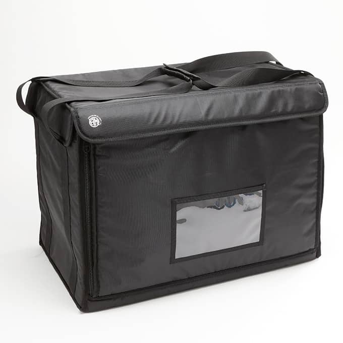 Deluxe Delivery Bag, 22" x 13" x 16", Full/Half Pan Size, Black