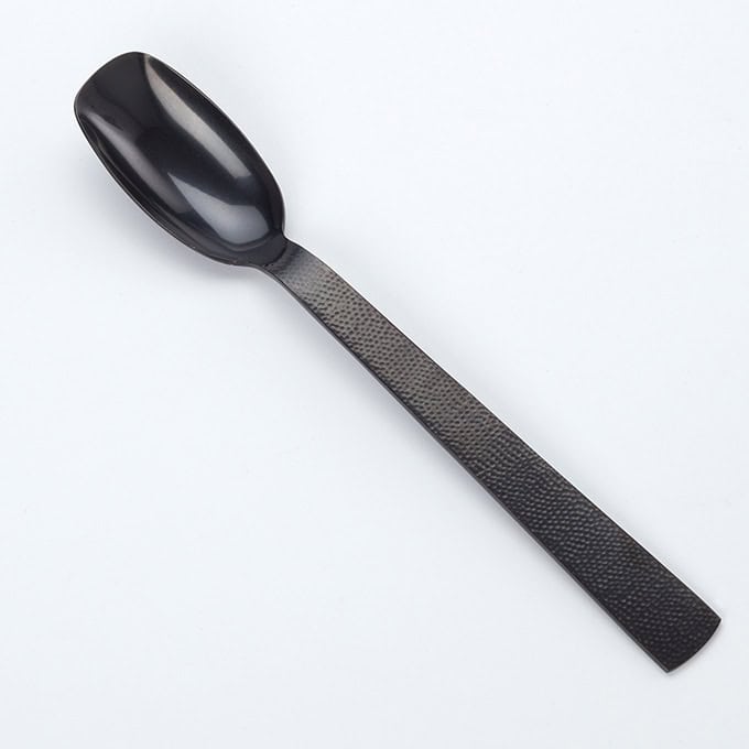9-3/8" Vintage Salad Spoon, black