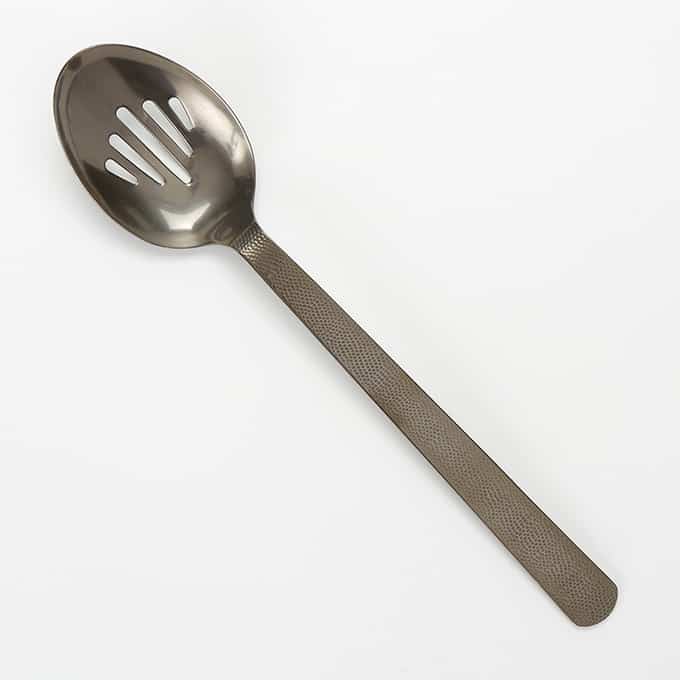 11-3/4" Stainless Steel Serving Spoon, Vintage Black Finish