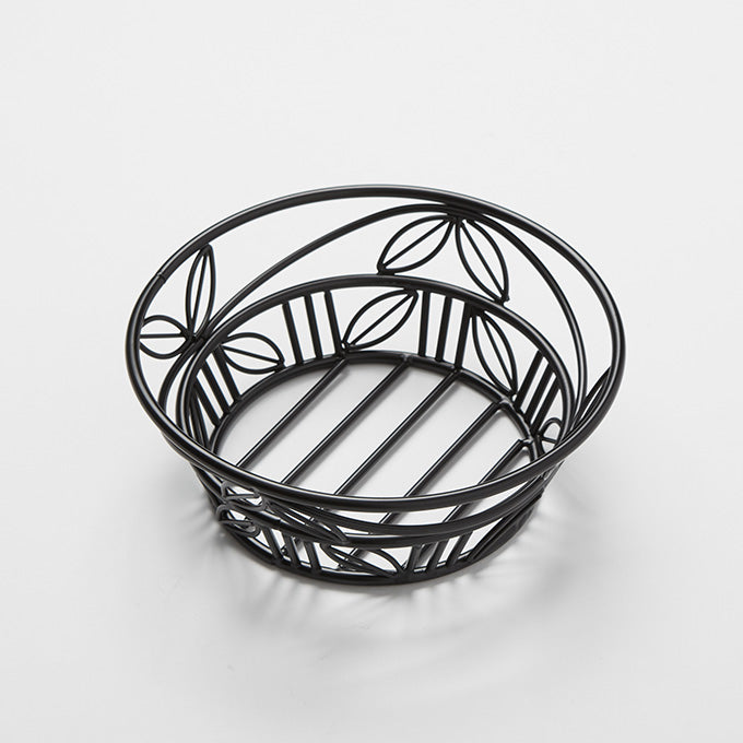 8" Bread Basket, Wrought Iron