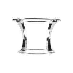 Round Stainless Riser, 11.5"D x 5.75"H, Silver