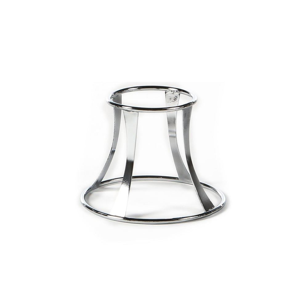 8" Silver Stainless Steel Round Display Riser