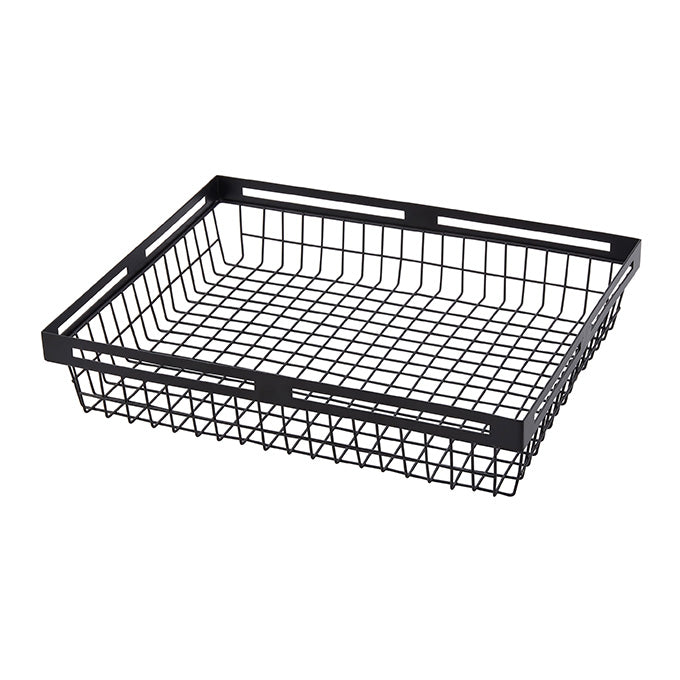 15" x 12" Rectangular Nestable Basket, Black