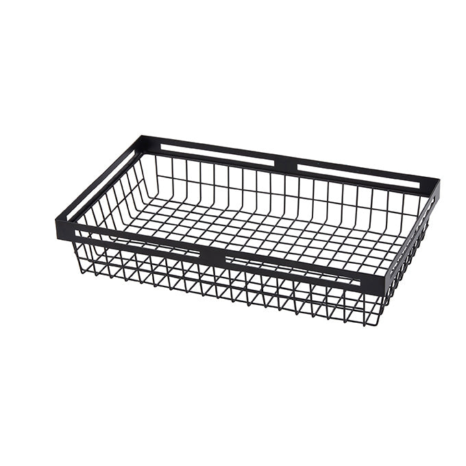 15" x 9" Rectangular Nestable Basket, Black