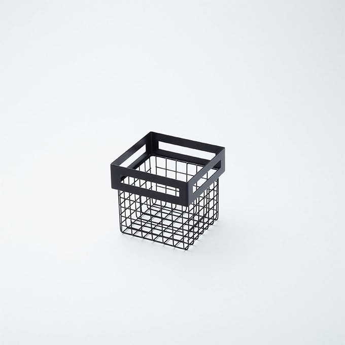 Black Twilight Nestable Basket, 6-7/8"L x 6-3/10"W x 6"H