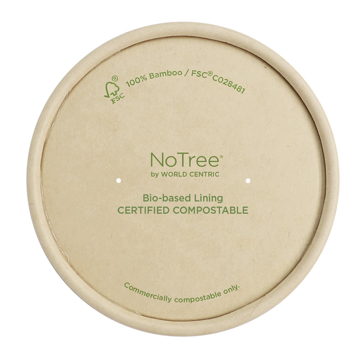 Lid for 12-32 oz Paper Bowls, Kraft