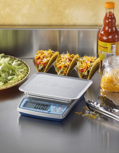 BRAVO! 10 lb. Digital Portion Scale with ClearShield Protective Cover and Oversized Platform