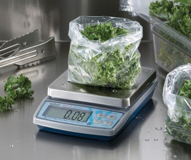BRAVO! 10 lb. Digital Portion Scale with ClearShield Protective Cover, Removable 5-1/3" Stainless Steel Platform