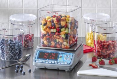 BRAVO! 30 lb. High Profile Digital Portion Scale with ClearShield Protective Cover