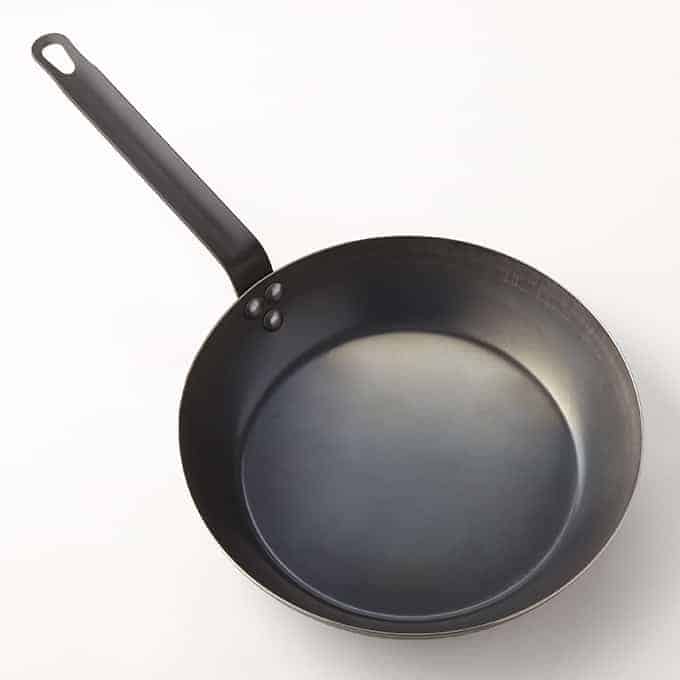 12" Fry Pan, Black Steel