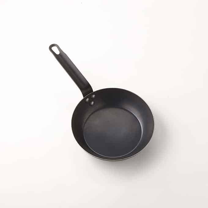 8" Fry Pan, Black Steel
