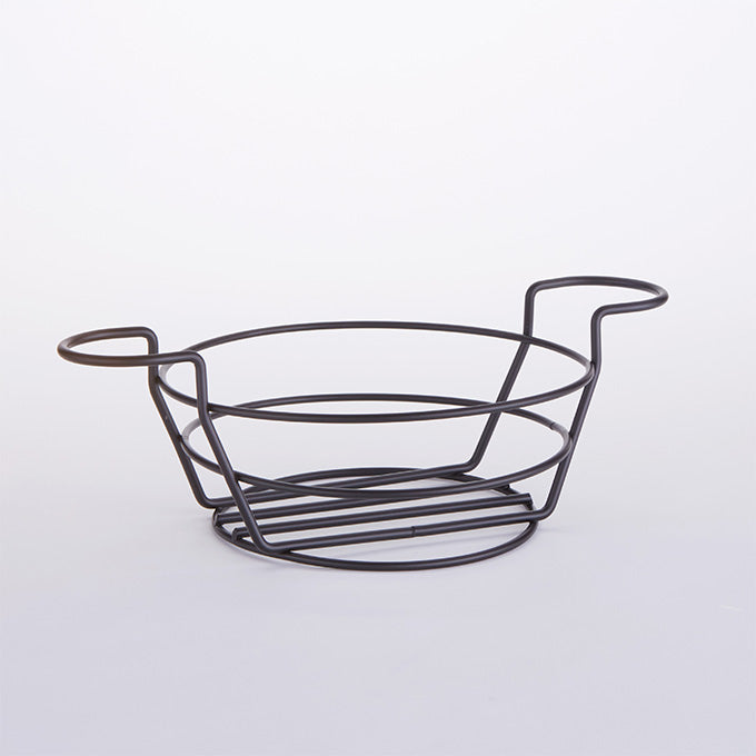 8" Round Basket, Black