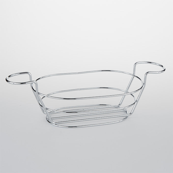 9" x 6" Oval Basket, Chrome