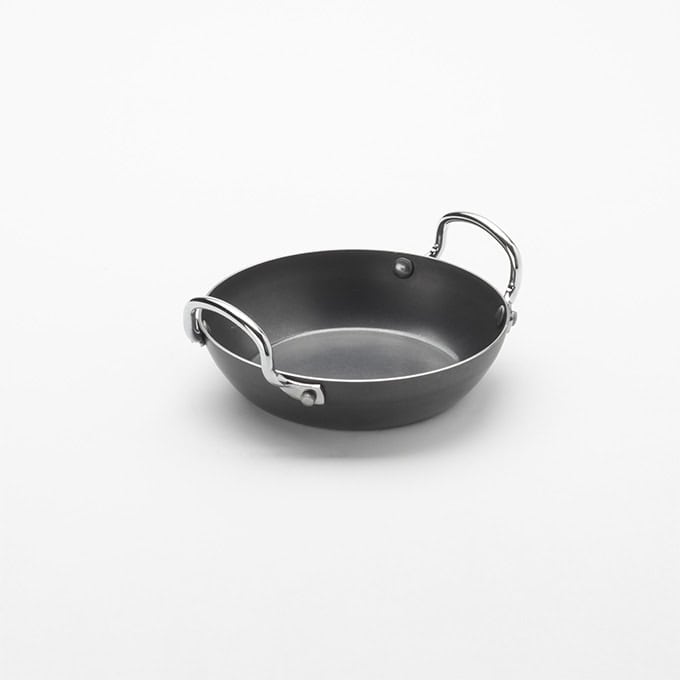 13 oz. Paella Pan, Black Steel