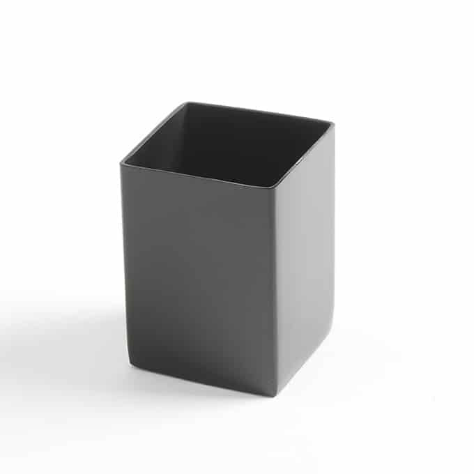 2"L x 2"W x 2-3/4"H Rectangular Sugar Packet Holder, PVD Black